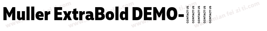 Muller ExtraBold DEMO字体转换